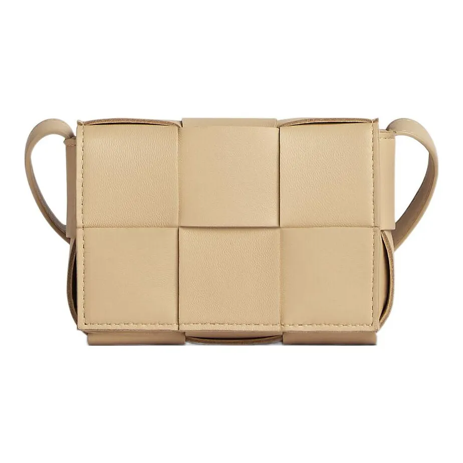 Bottega Veneta Candy Cassette Crossbody Bag Mini Intreccio Porridge
