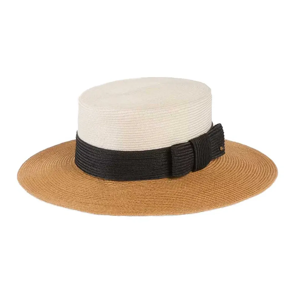 GUCCI Cotton Top Hats Women's Beige/Brown