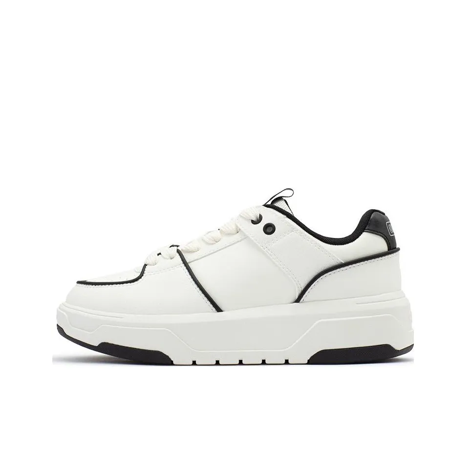 361° Day And Night Anti Slip Wear Resistant Low Top Skateboard Shoes White