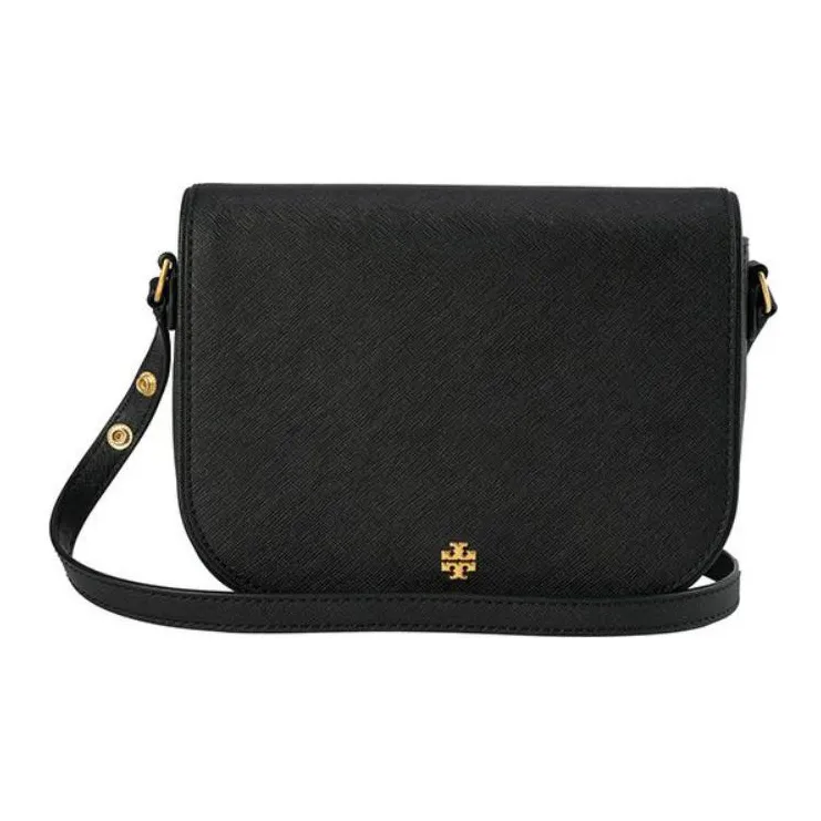 Tory Burch Emerson Кожа Сумка через плечо Сумка на плечо Женская Черная