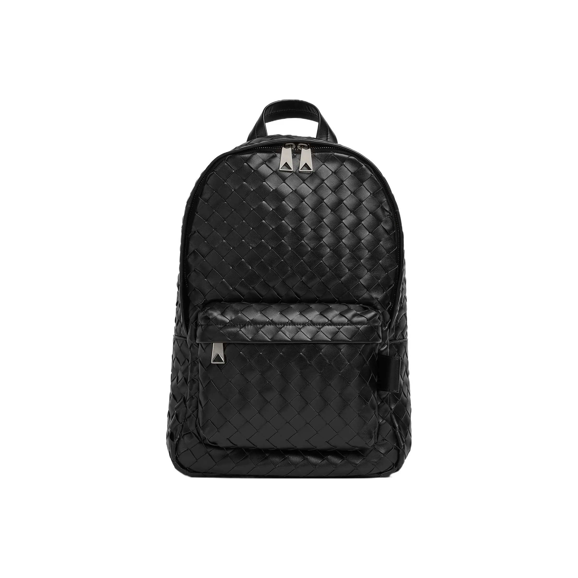 Bottega Veneta Classic Backpack Small Intrecciato Black