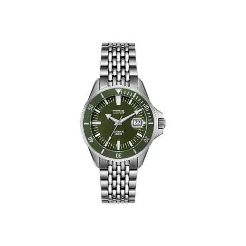 Solvil Et Titus Автоматический Механический Movement Мужские Brave Steel Collection Часы 52 мм Зеленые