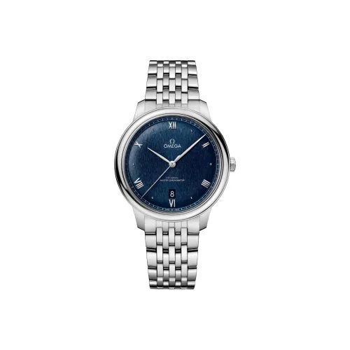 OMEGA Автоматический Механический Movement Мужские Elegant Saucer Series Часы 40 мм Синие