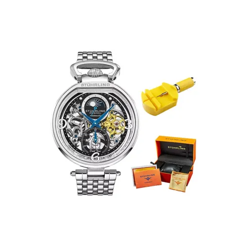 STUHRLING Автоматический Механический Часы Мужские Monaco Collection Movement 46 мм с вырезом Cut