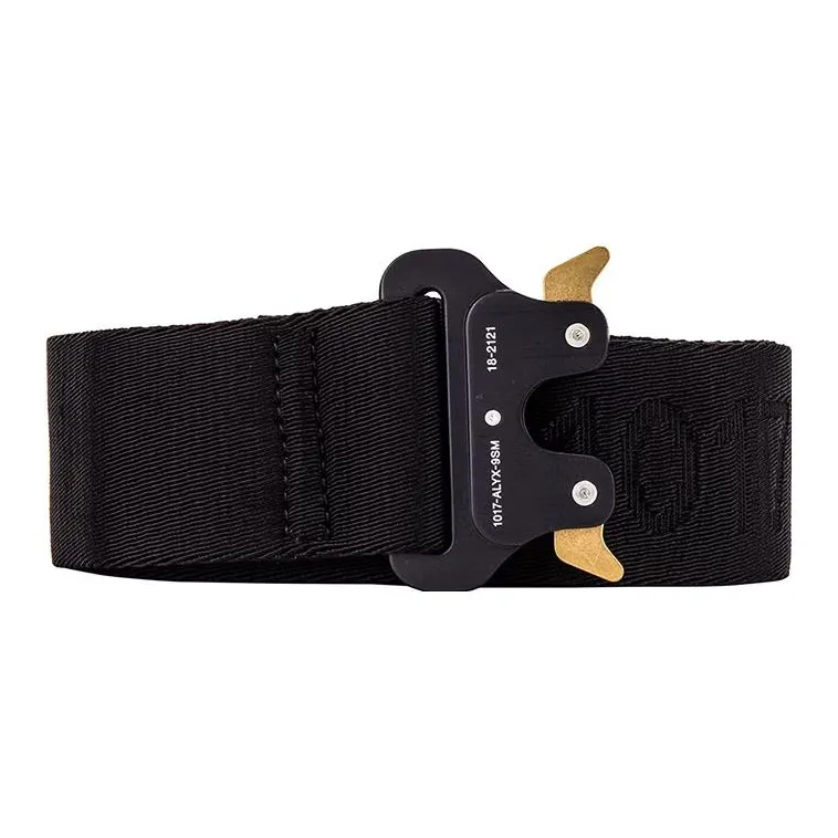 1017 ALYX 9SM Nylon Ремень Мужской Черный Ширина 4,4CM