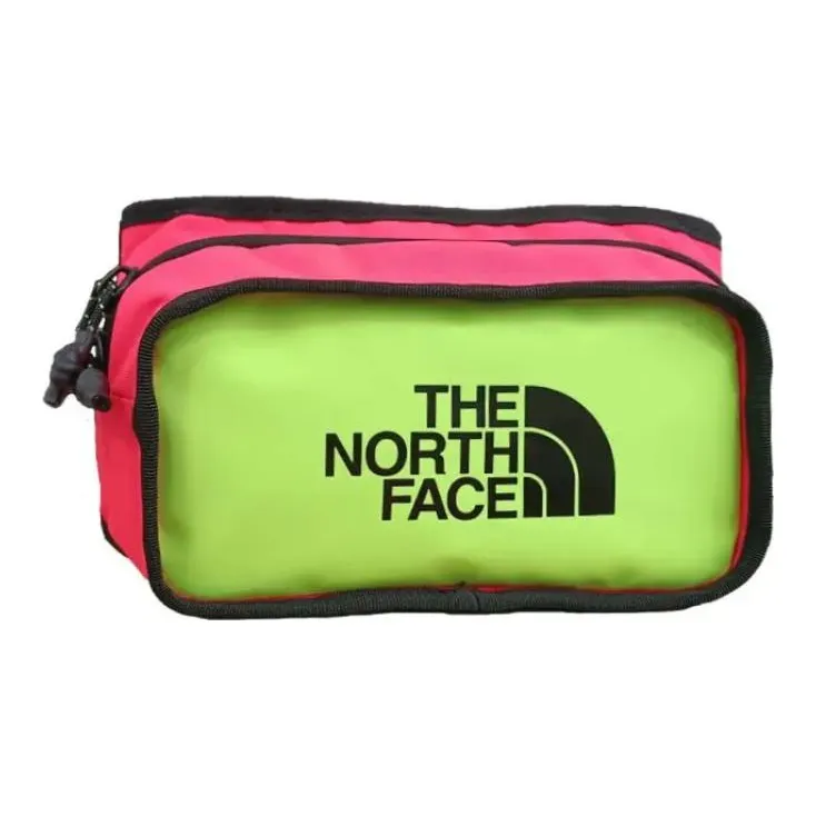 THE NORTH FACE 20L Crossbody Bag, Sling Bag, Fanny Pack, Outdoor Bag Canvas Red & Green Unisex