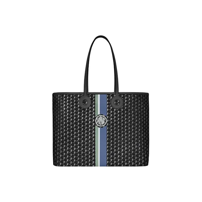 Moynat Canvas With Leather Tote Bag, Shopping Bag, Handbag, Shoulder Bag Men's Black