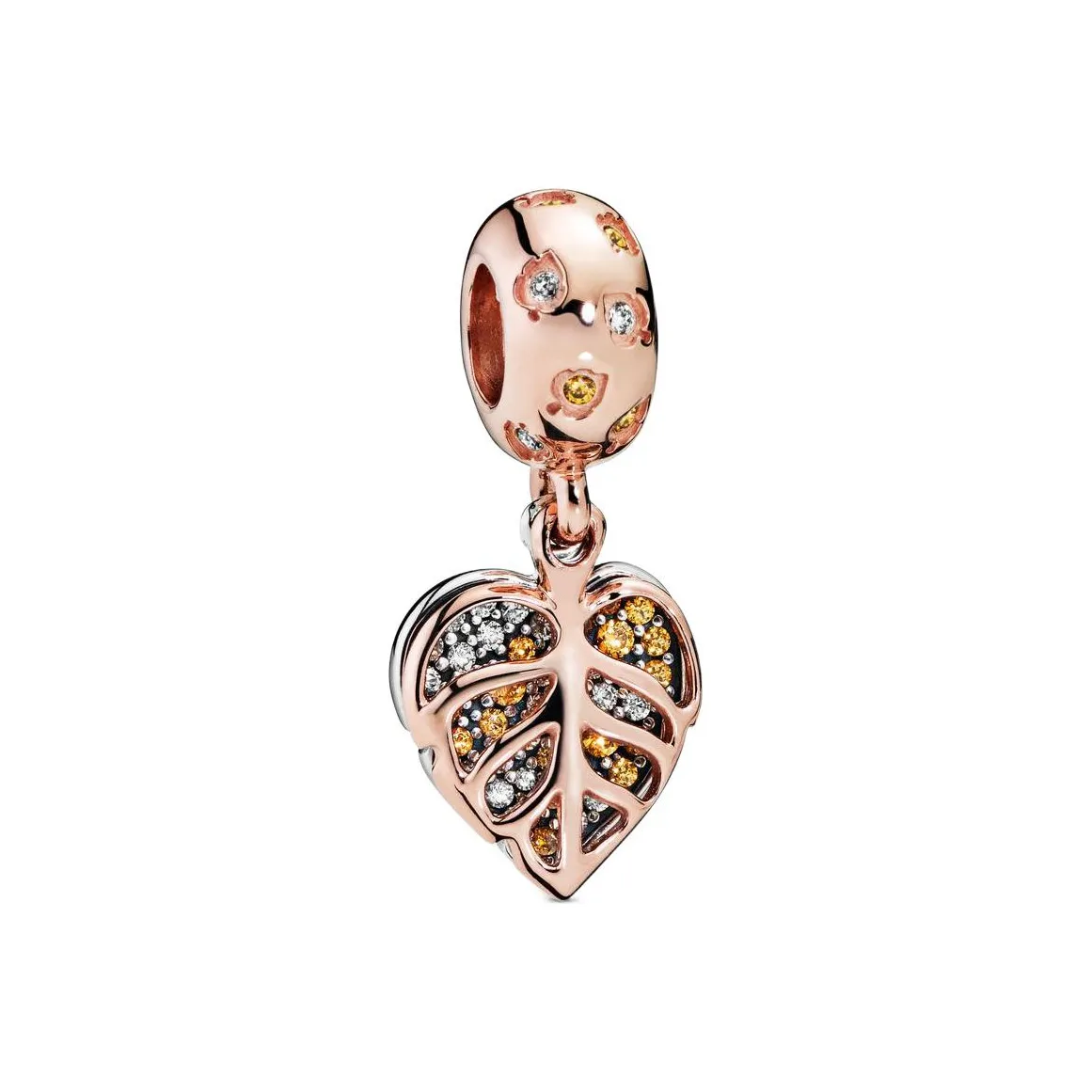 Pandora, стерлинговое серебро 925 пробы, медный серебряный сплав, синтетический кубический цирконий, ювелирные аксессуары, розово-золотой, женские