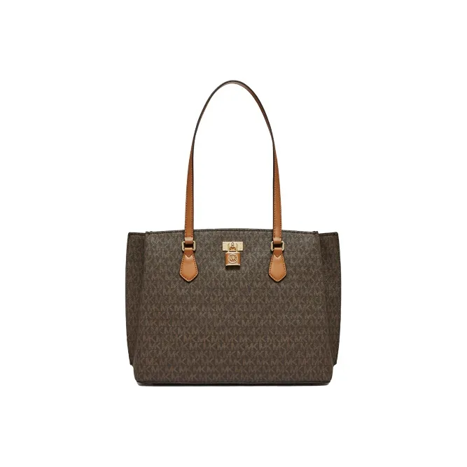 MICHAEL KORS MK Ruby Искусственная кожа Тоут Сумка Сумка для покупок Сумка Сумка через плечо Женская CAMEL