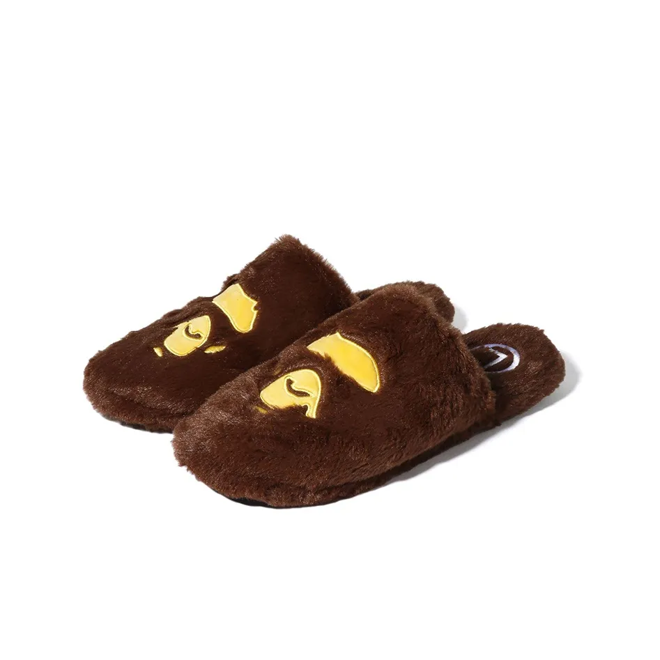 BAPE Ape Head Slipper Brown