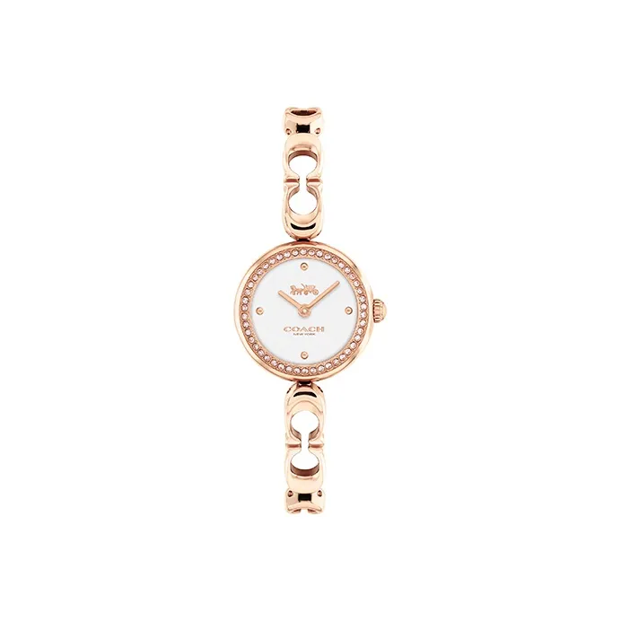 COACH GRACIE Collection Женские часы Кварцевый механизм Ремешок из нержавеющей стали Золотой циферблат