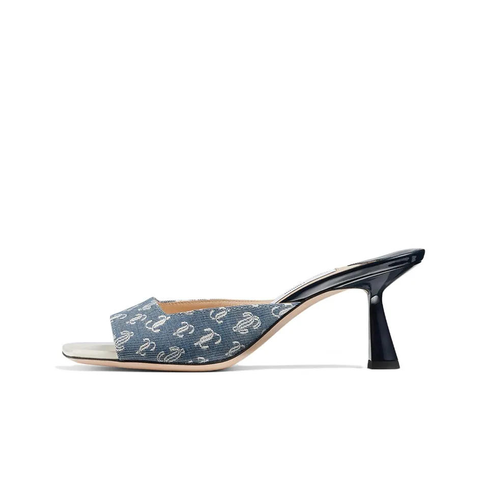 Jimmy Choo Slip Resistant Slide Slippers Women's Blue
