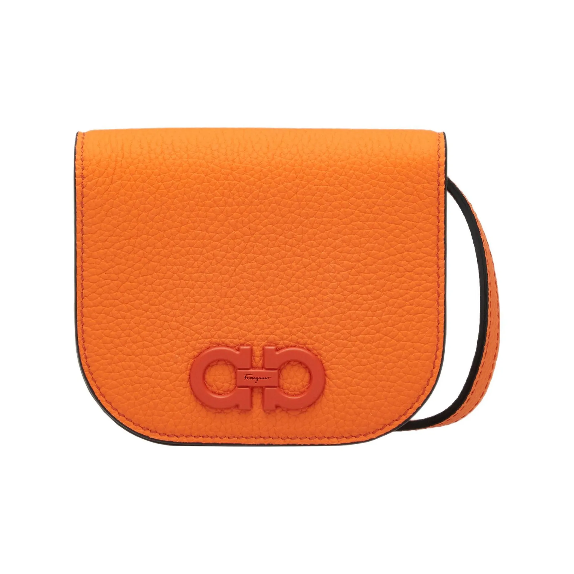 FERRAGAMO GANCINI Кожа Сумка через плечо Мини Мужская Апельсин
