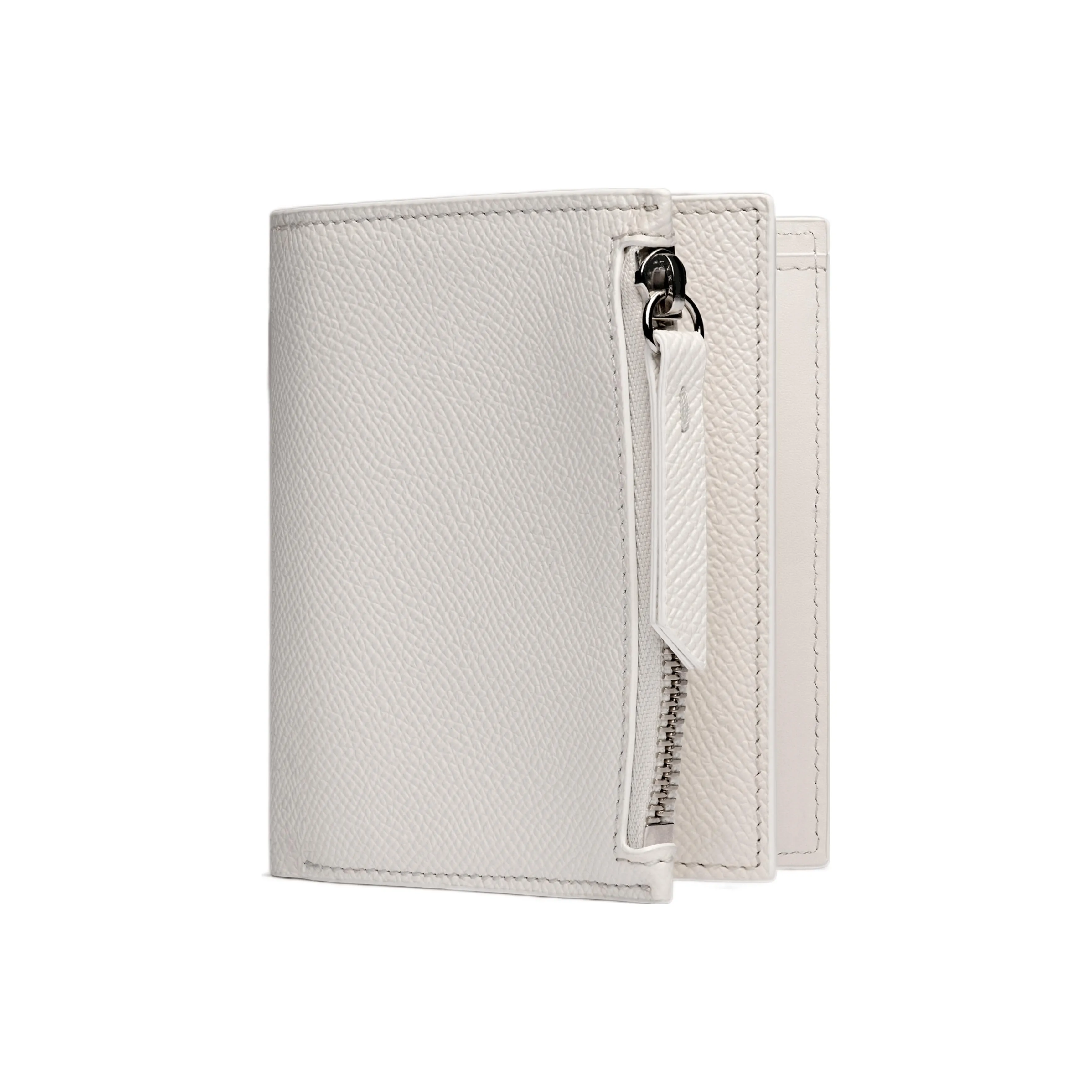 Maison Margiela Calfskin Card Holder Wallet Women's White