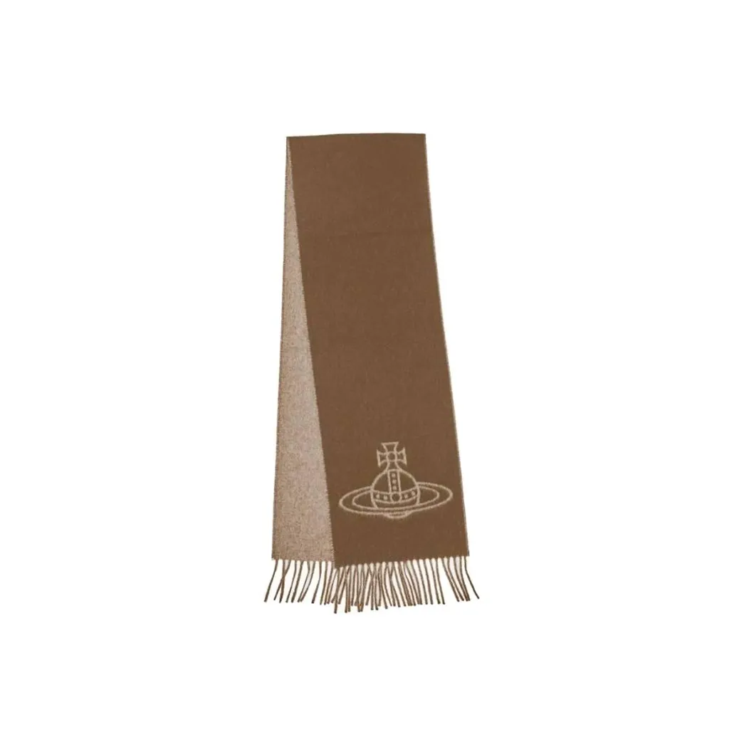 Vivienne Westwood Knit Scarves Women's Camel