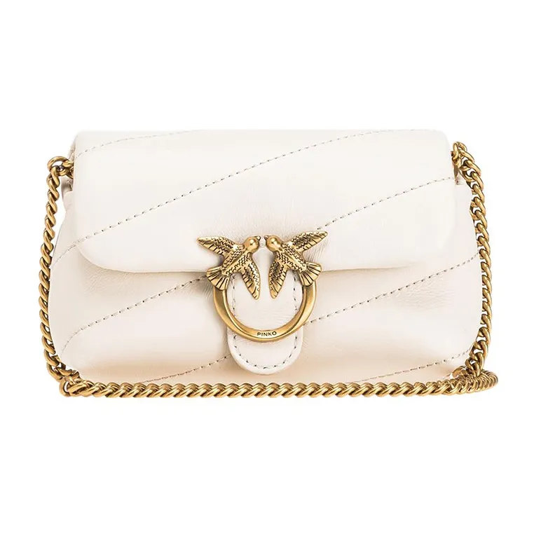 PINKO Puff Овчина Сумка через плечо Сумка на плечо Женская Белая