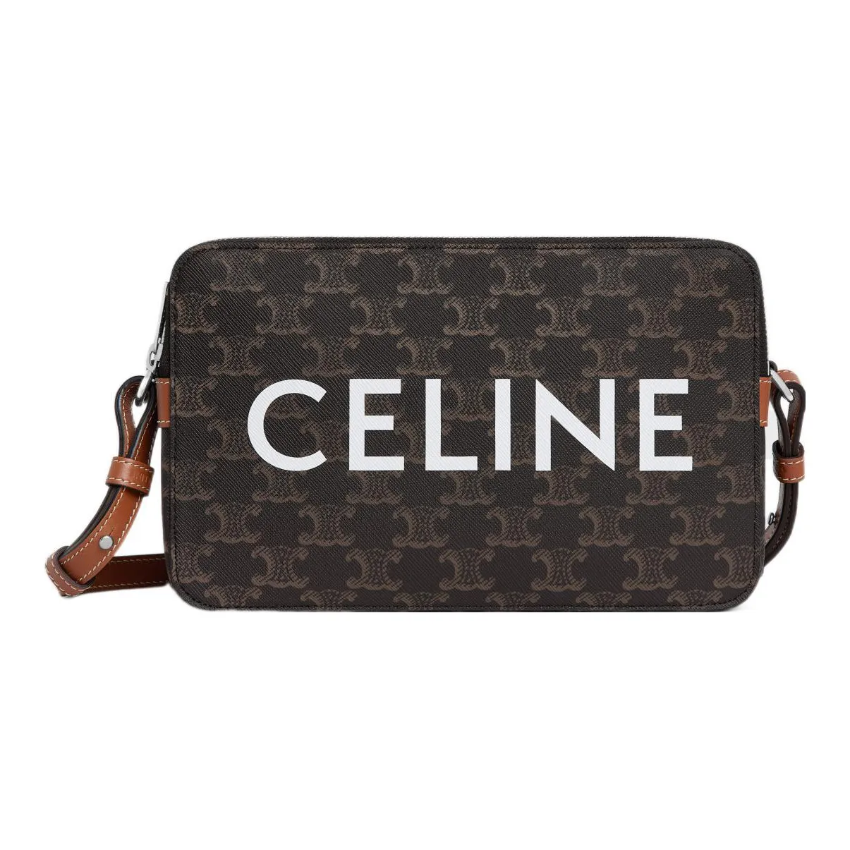 Borsa Celine Luggage in pelle martellata rossa
