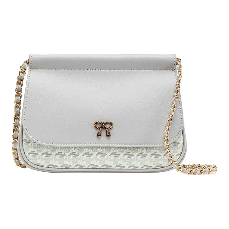 VANESSA HOGAN Monogram Pvc Trapezoid Crossbody Bag Shoulder Bag Women's Gray