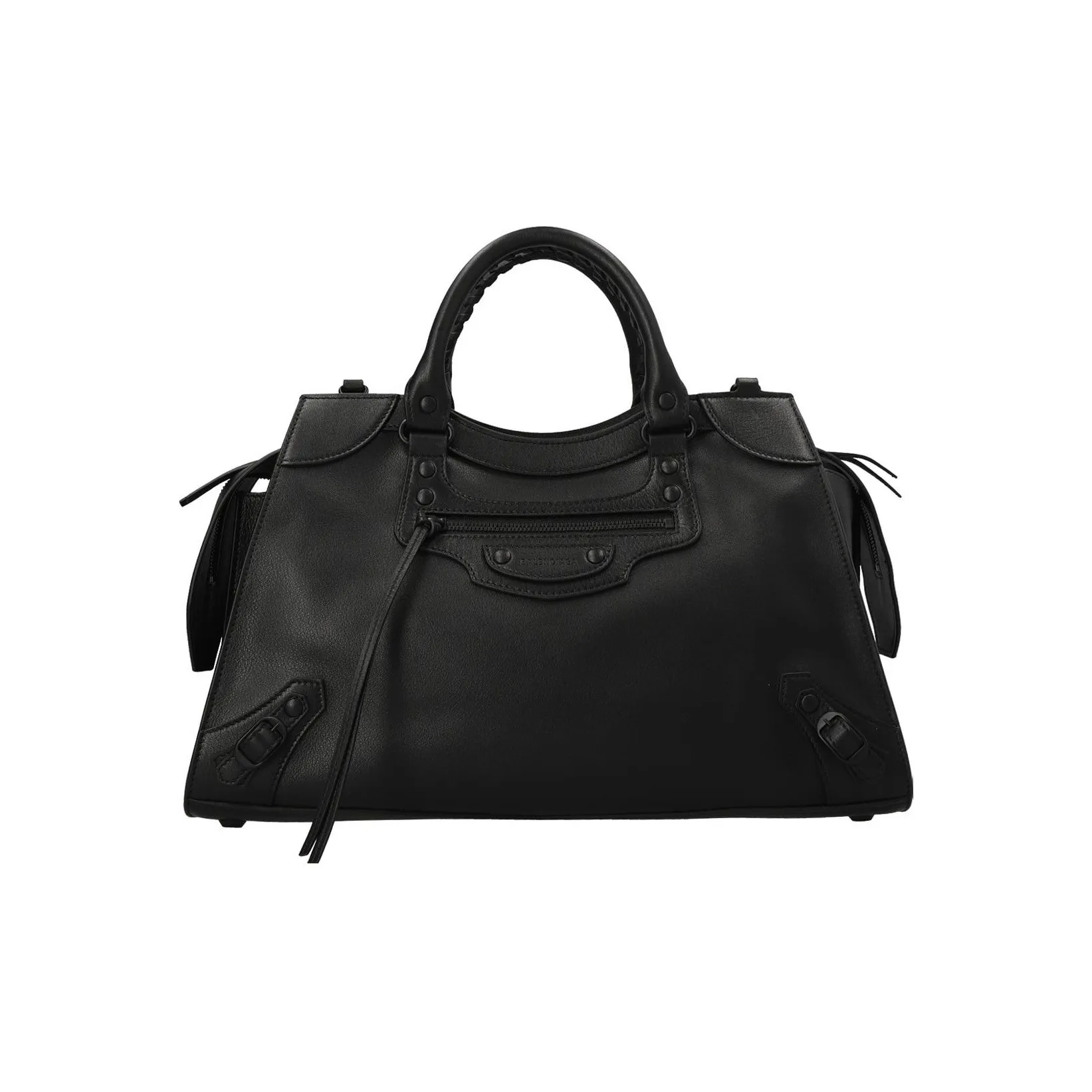 Balenciaga Neo Classic Cow Leather Crossbody One Shoulder Handbag Unisex Black