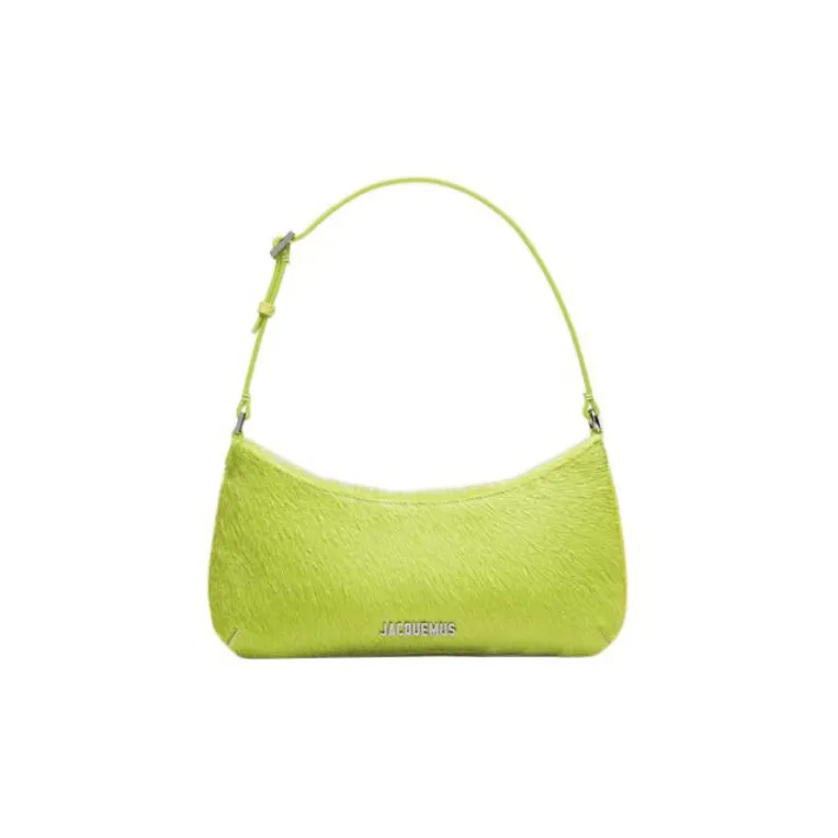 Jacquemus Cow Leather Handbag, Shoulder Bag Women's Green