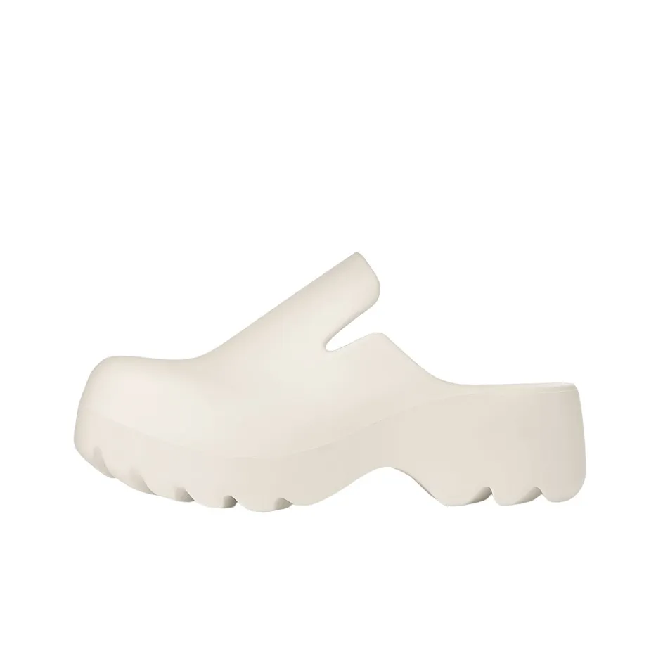Bottega Veneta Flash Closed Toe Slippers Women's White