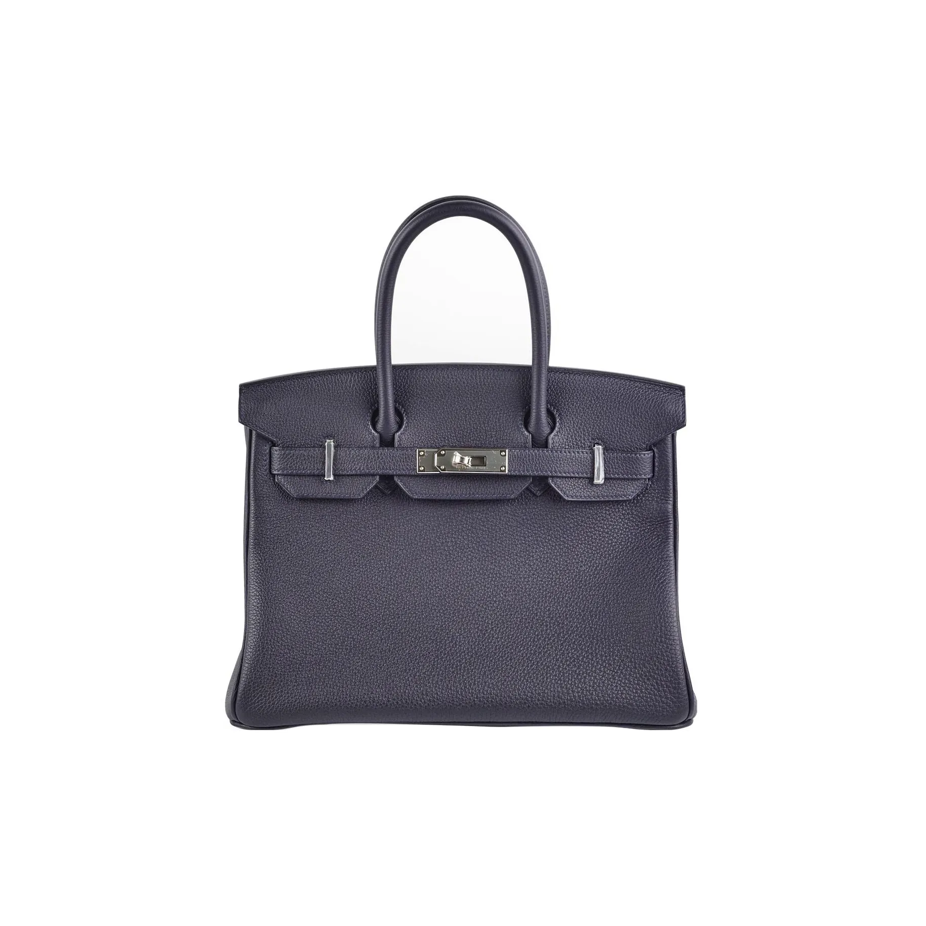 HERMES Birkin Togo Calfskin Birkin Bag Handbag Regular Women's 3Y Caban Dark Blue