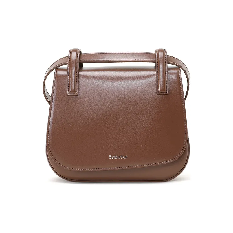 Omentar Cow Leather Saddle Bag, Shoulder Bag, Crossbody Bag Women's
