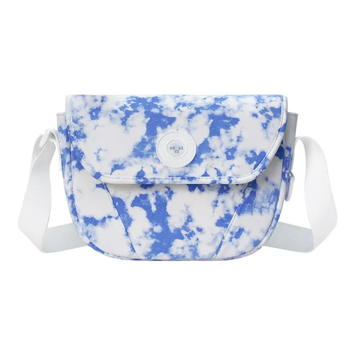 MAH Полиэстер Седло Сумка Сумка через плечо Маленькая Женская Небесно-голубая
