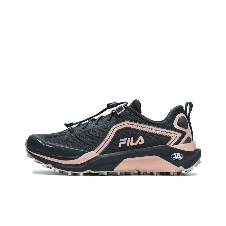FILA LYNX Abrasion Resistant Low Top Trail Running Shoes Women's Pink Black