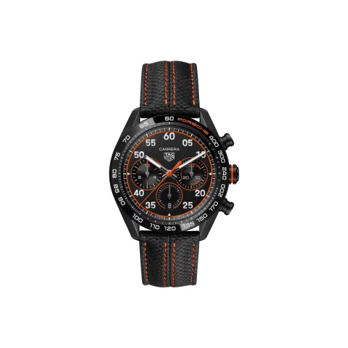 TAG HEUER Автоматический Механический Movement Мужские Carrera Collection Часы 44 мм Черные