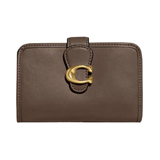 COACH Tabby Гладкая кожа Кошелек Женские Черный