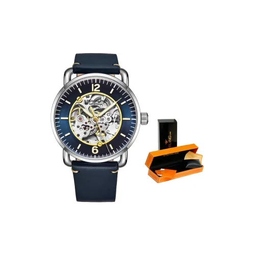 STUHRLING Автоматический Механический Movement Мужские Легендарная Коллекция Часы 42mm*12mm*42mm Синий