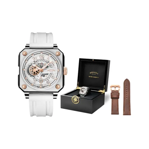 ROMAGO Автоматические Механические Мужские Часы Carbon Collection Movement 46,5mm*53mm*34,5mm Черные