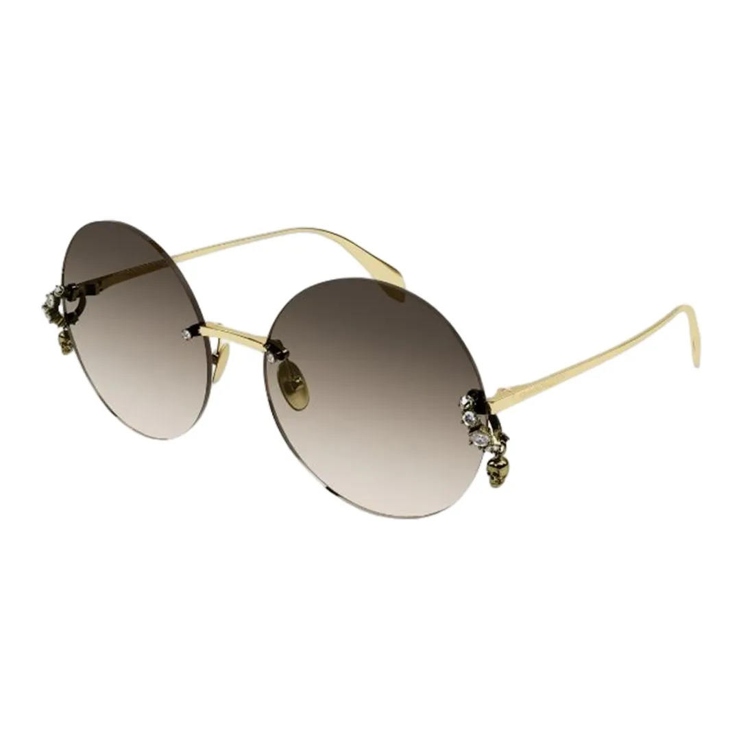 Alexander McQueen Crystal embellished Round frame Sunglasses