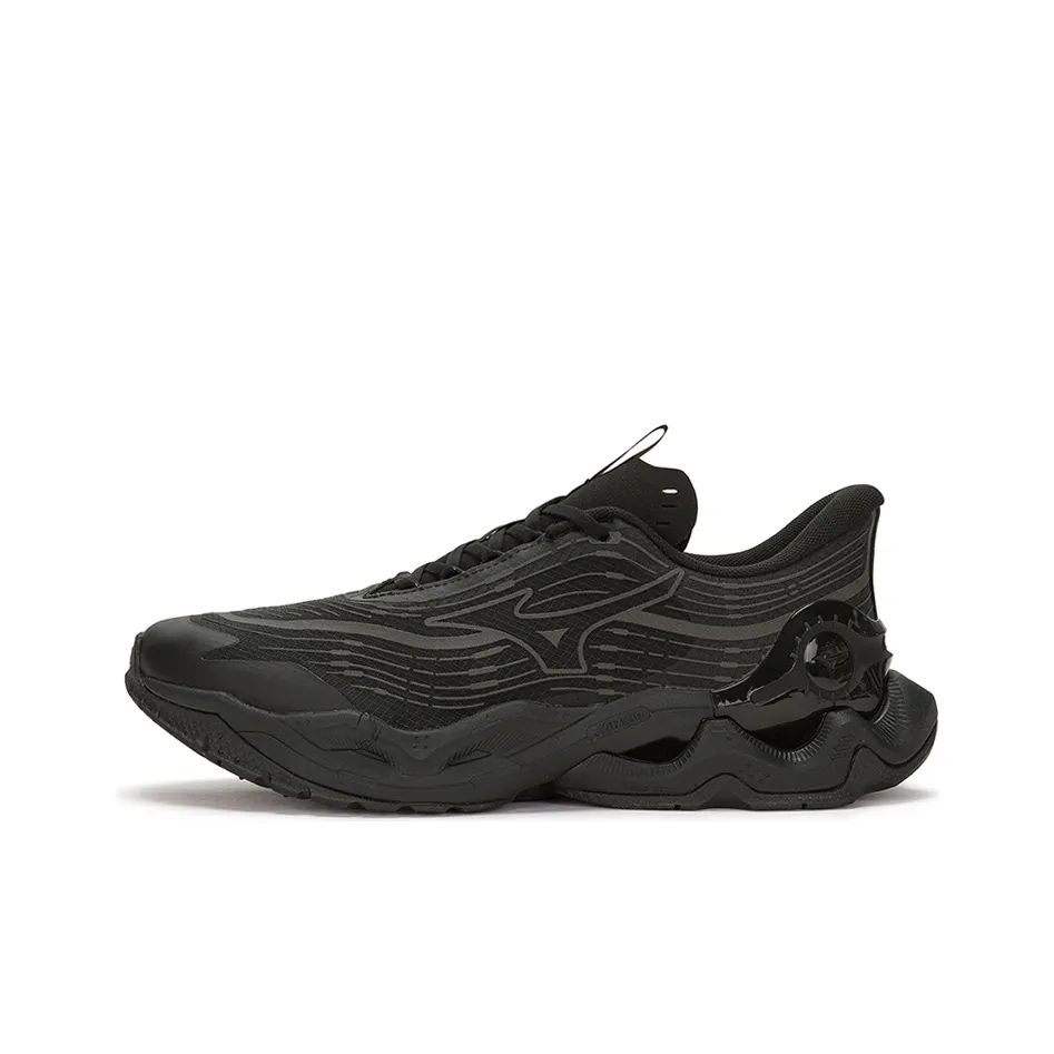 Mizuno Slip-resistant Abrasion-resistant Low Top Casual Shoes Unisex Black Мицубо Противоскользящий Устойчивый к истиранию Низкий Топ Повседневная Обувь Унисекс Черный