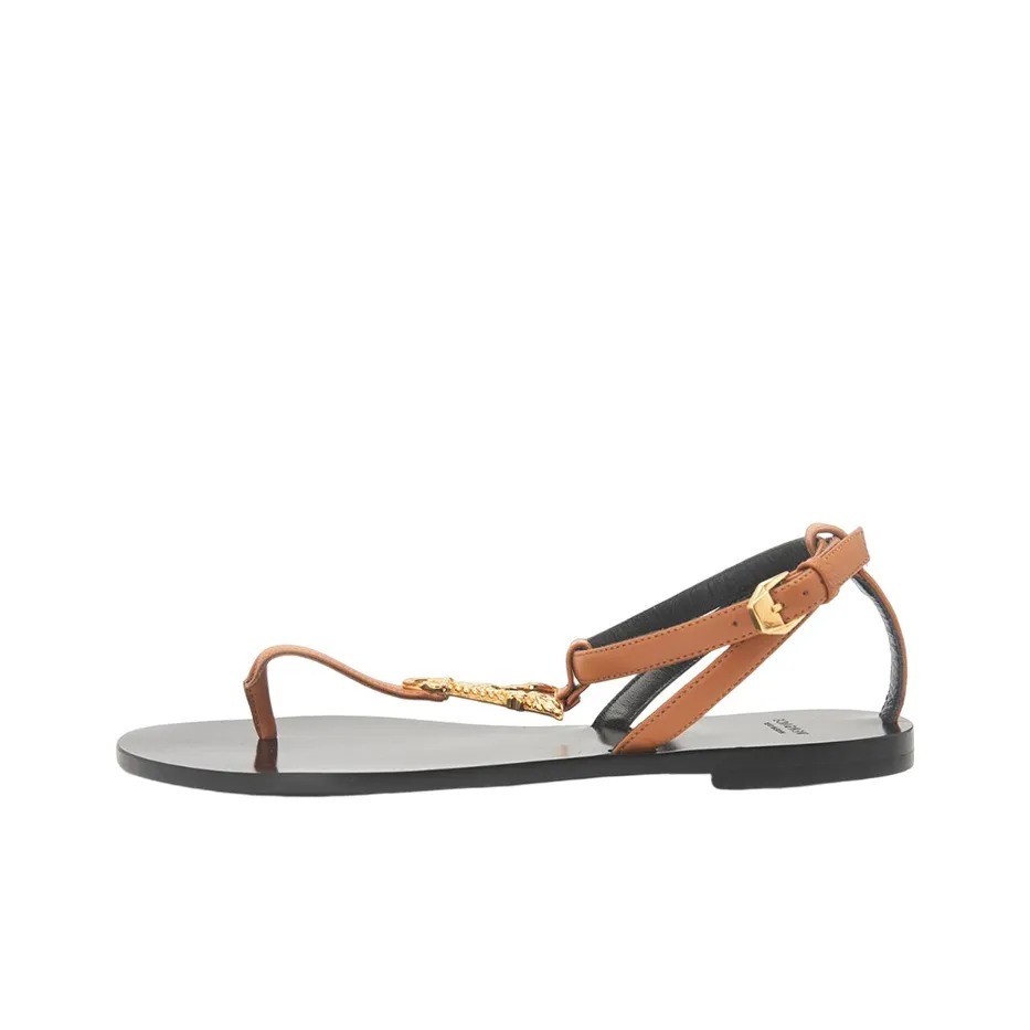 VERSACE Stylish Sandal Women's Brown Black