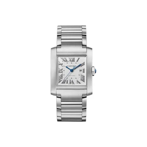 CARTIER Автоматический Механический Movement Мужские TANK DE Часы 30,5мм*36,7мм*10,1мм Серебряный
