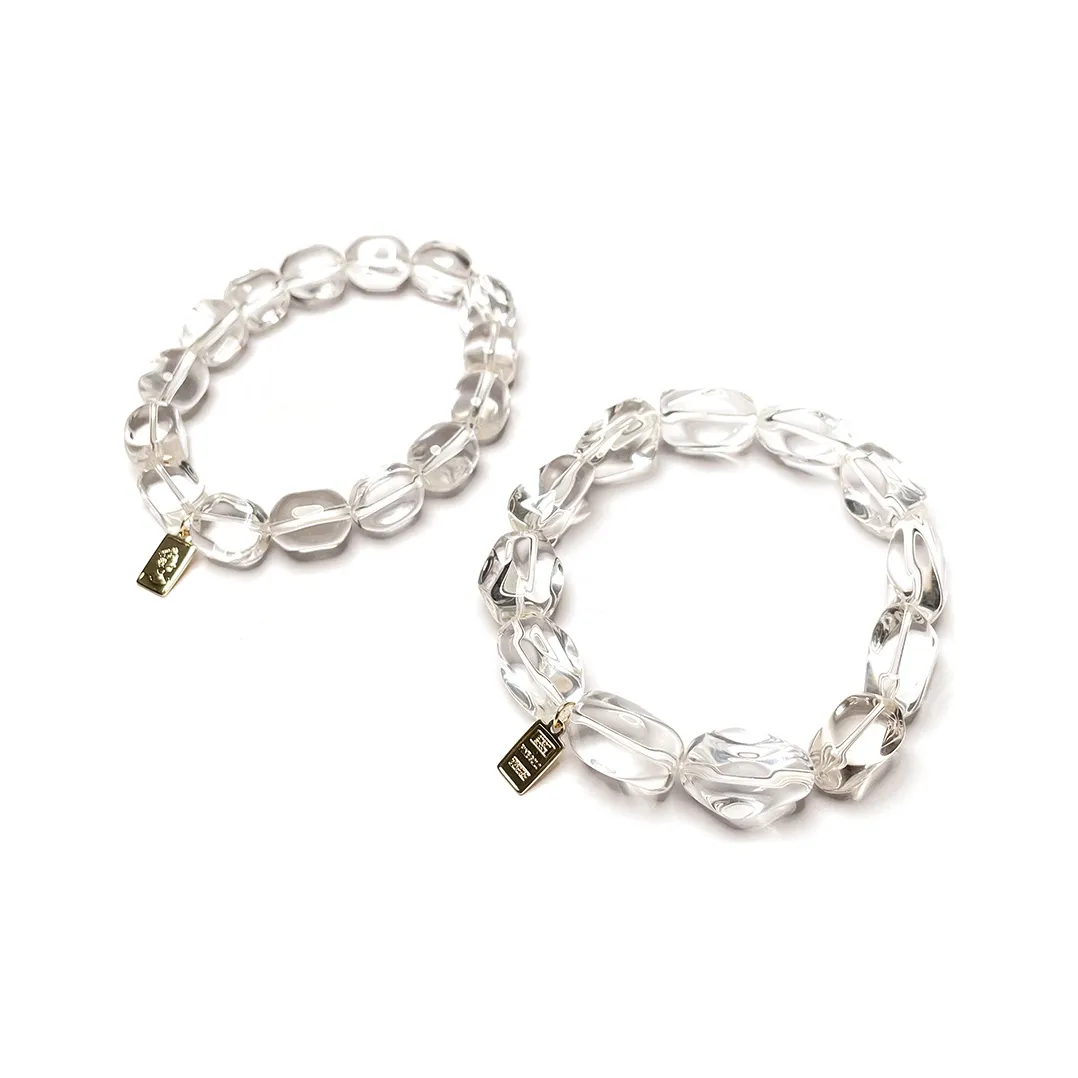 MOUNTAINS AND MANS White Crystal Bracelets Unisex