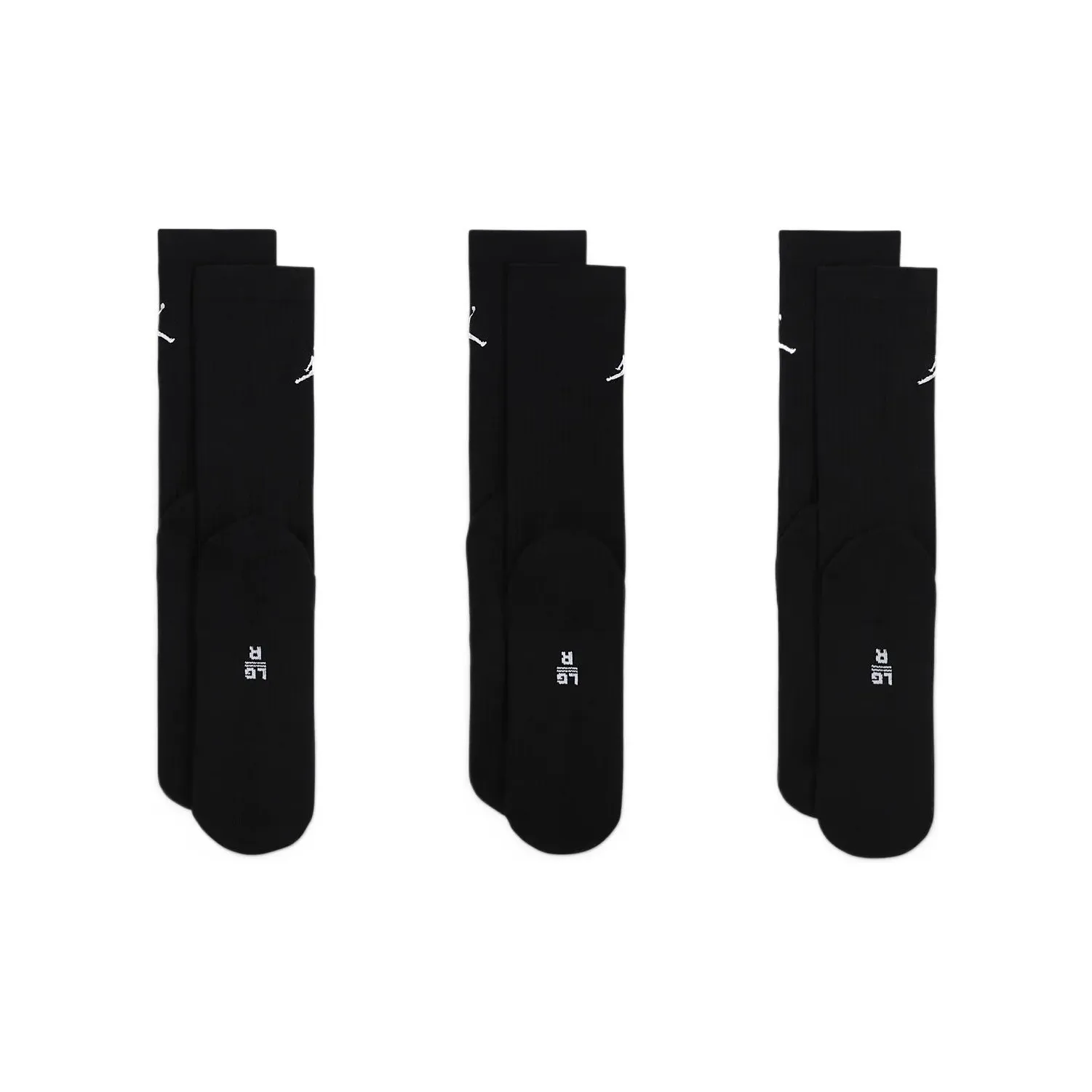 Джордан Колено High Носки Мужские 3 упаковки Черные