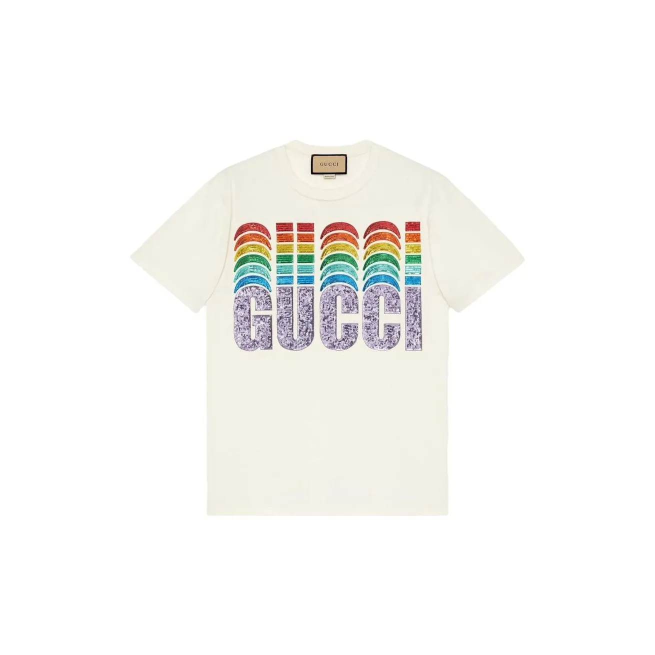 GUCCI Sequin embellished Short sleeve T shirt