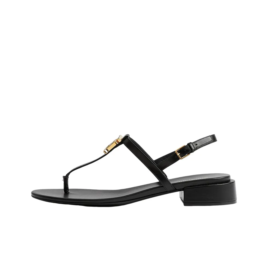 Burberry Monogram Stylish Sandal Women's Black