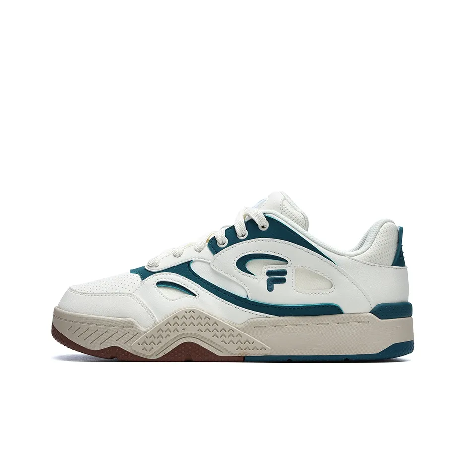 FILA FUSION KJ7 SKB Slip-resistant и дышащие низкие кроссовки для скейтбординга мужские белые и синие