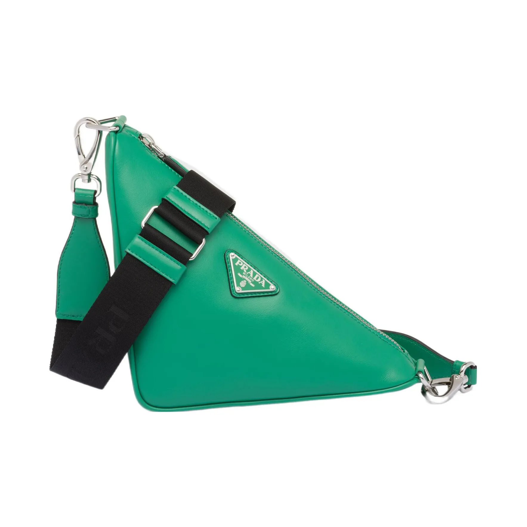 PRADA Leather Crossbody Bag Shoulder Bag Men's Green