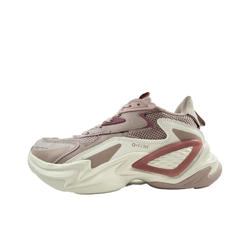 361° Cushioning, Slip Resistant, And Abrasion Resistant Low Top Sports Casual Shoes Women's Pink
