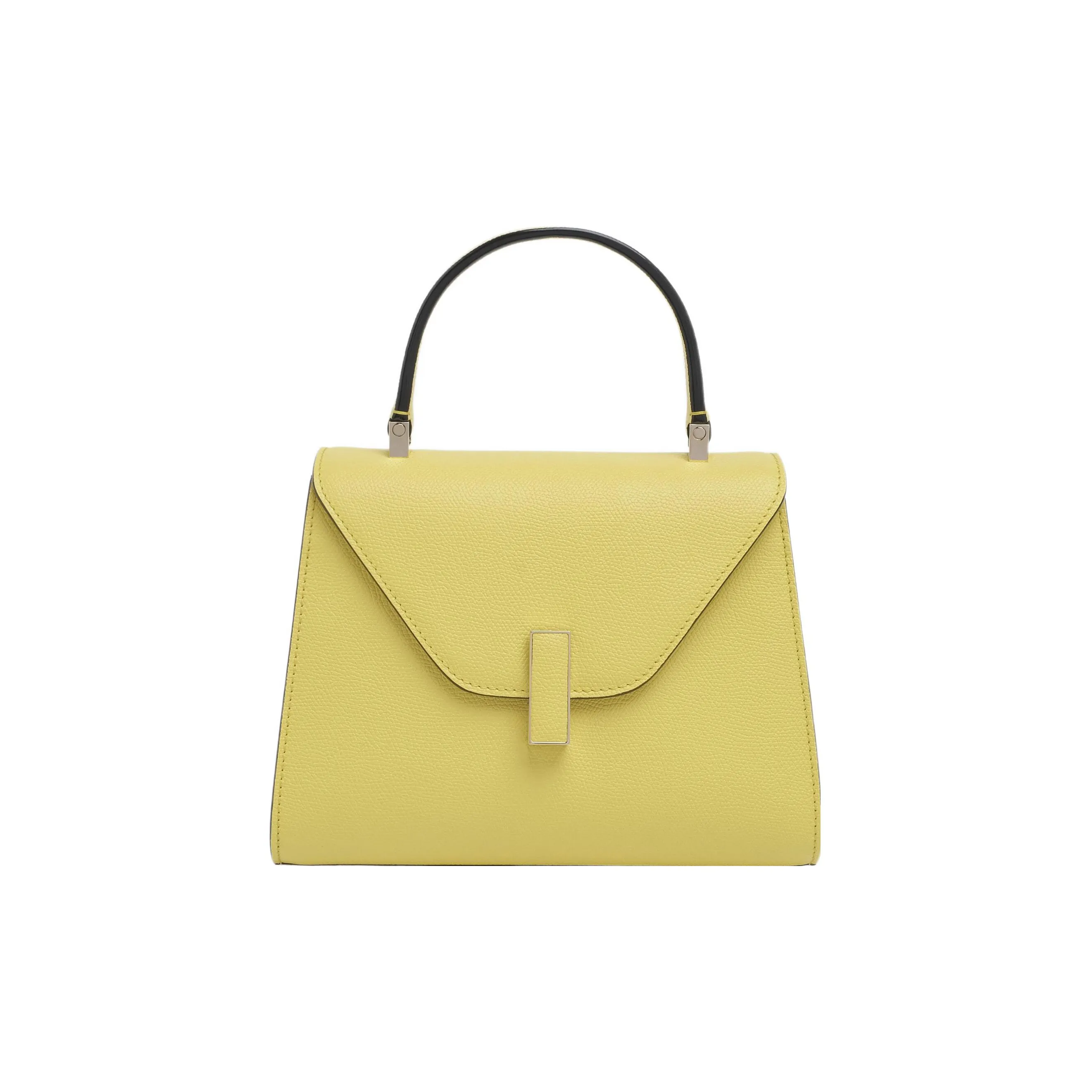 Valextra Iside Calfskin Shoulder Bag Crossbody Bag Handbag Mini Women's Banana Yellow