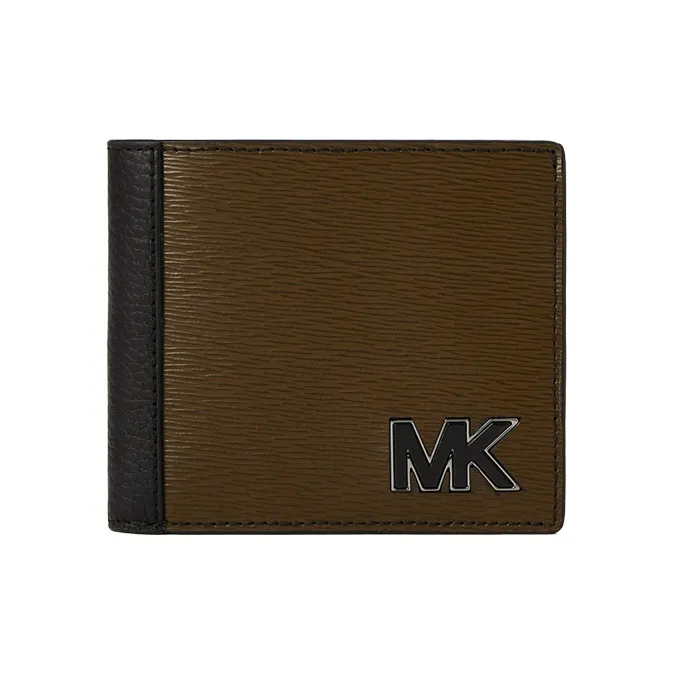 MICHAEL KORS Hudson Кожаный кошелек для карт монетница кошелек маленький мужской оливково-зеленый