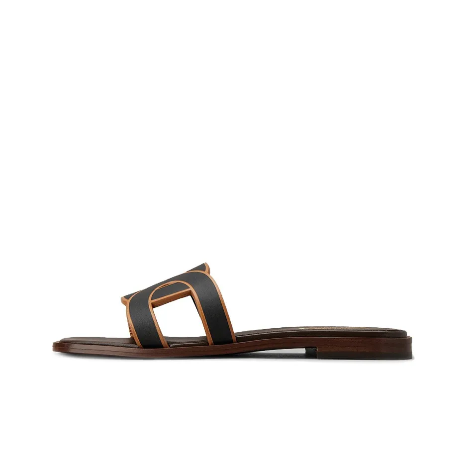 TOD'S Leather Logo Strap Sandals Women's
