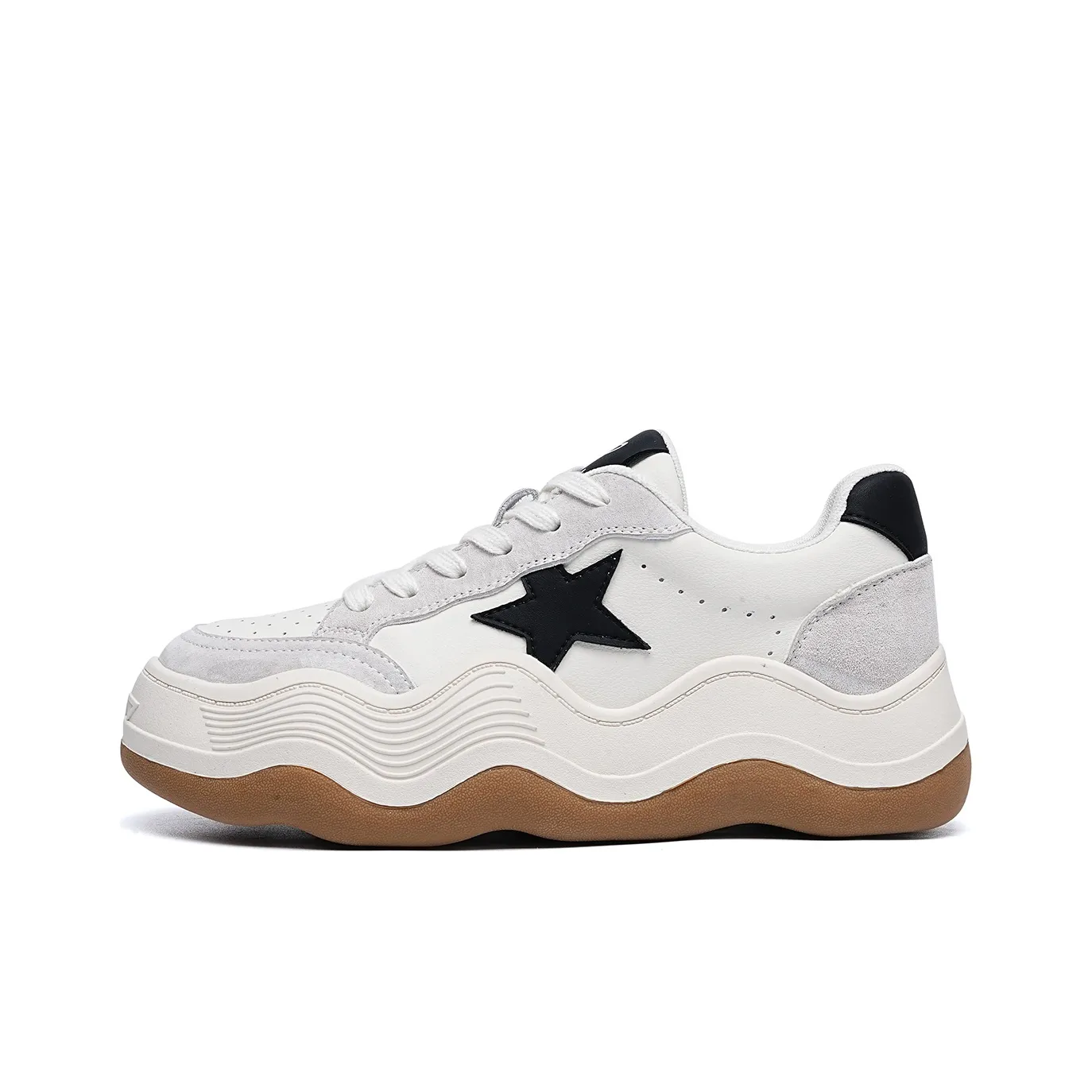 EBLAN Стильные Скейтбординги Женские Бежево-черные