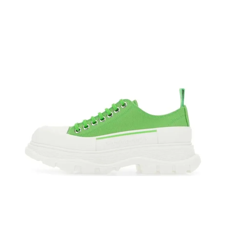 Alexander McQueen Tread Slick Low Топ Обувь на платформе Женская Зеленая