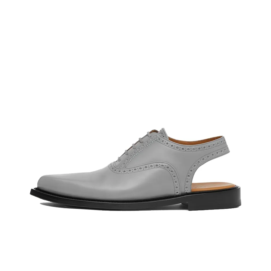 Burberry Повседневные кожаные туфли Мужские Серые